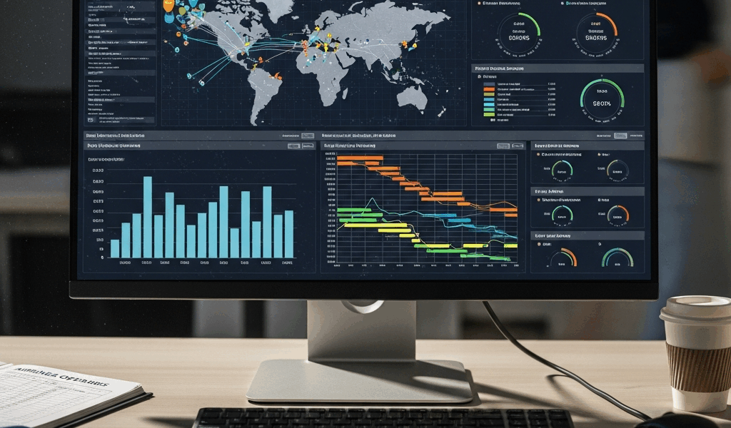 airline fleet management dashboard with aircraft utilization and scheduling