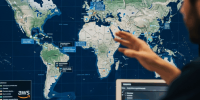 AWS global infrastructure map with region selection criteria