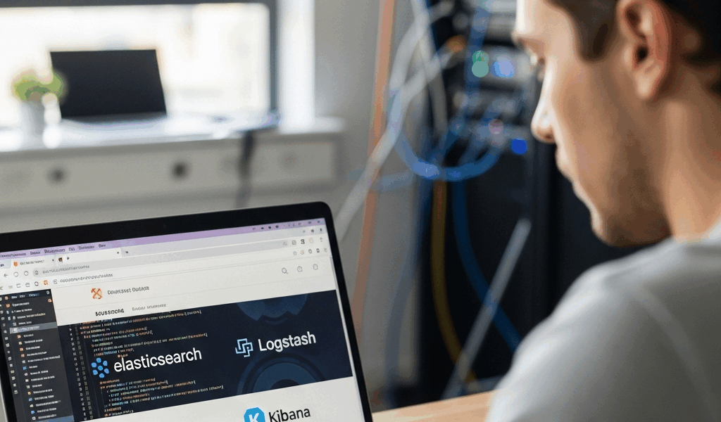 beginner-friendly ELK stack setup with Elasticsearch Logstash Kibana logos