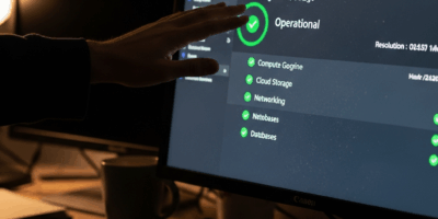 cloud status page showing services recovered from green to operational
