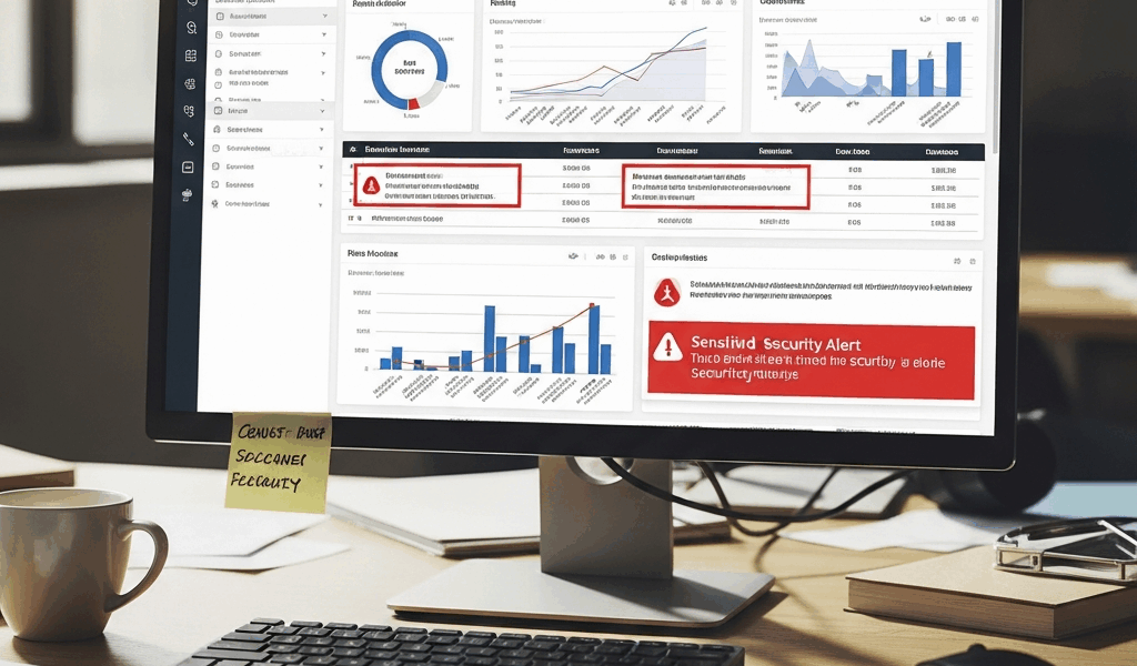 data classification dashboard with sensitive data discovery and security alerts