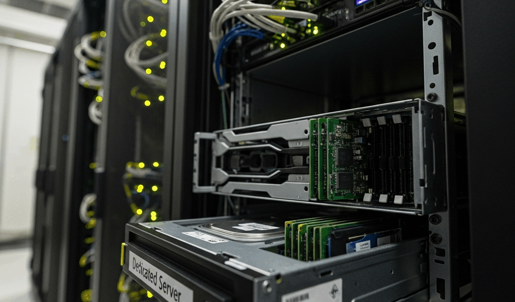 dedicated server hardware in data center for growing business needs