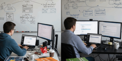 developer career progression from junior to senior full stack with tech stack