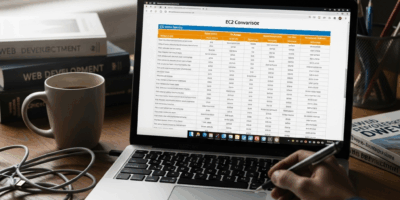 EC2 instance family comparison chart with use case recommendations