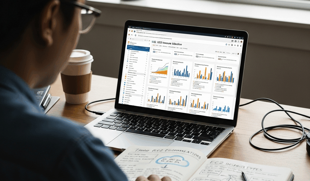 EC2 instance selection guide showing workload matching recommendations