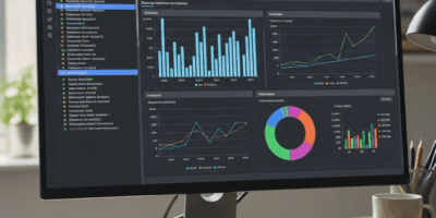ELK stack dashboard with Elasticsearch queries and Kibana visualizations