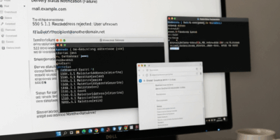 email delivery error notification with bounced message diagnostic tools
