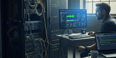 enterprise dedicated server with performance monitoring and uptime dashboard