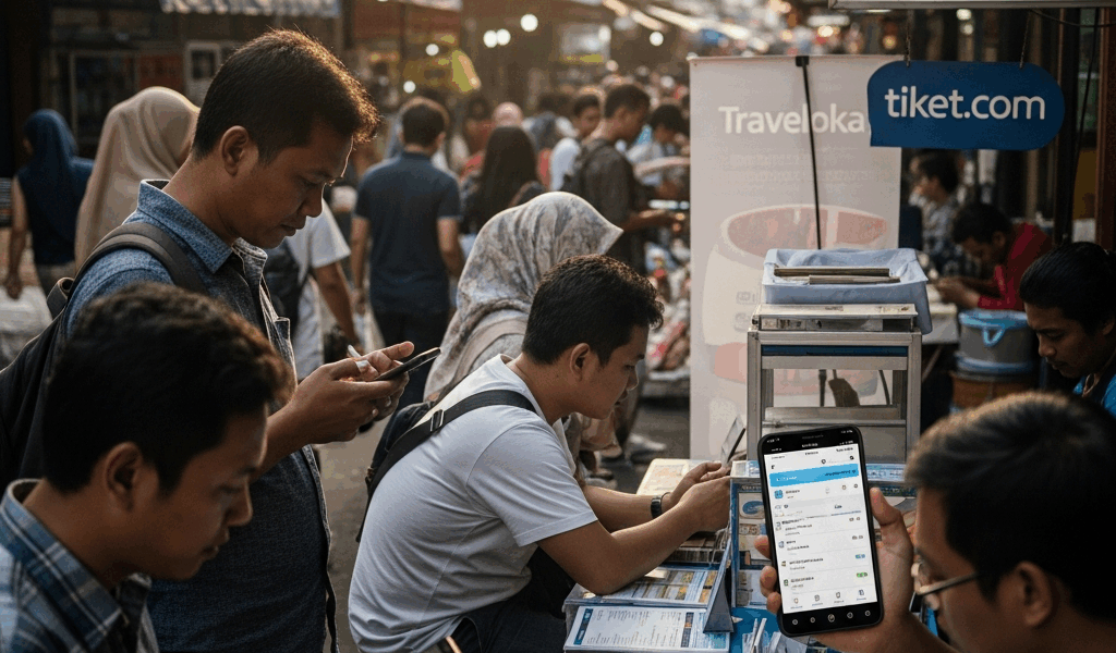 Indonesian travel market with technology connecting airlines and hotels