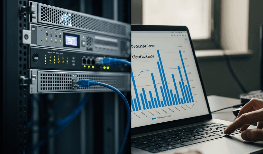 performance benchmark comparison between dedicated server and cloud instance