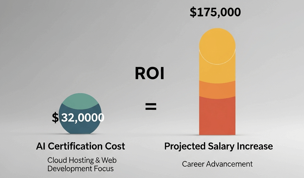 ROI calculation comparing AI certification costs vs career salary increases