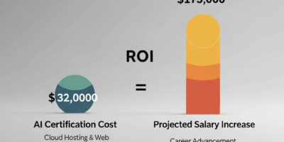 ROI calculation comparing AI certification costs vs career salary increases