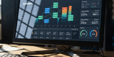 server load balancing dashboard distributing traffic across multiple instances